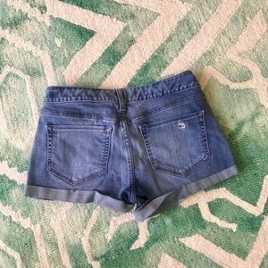 NWOT Express Ripped Blue Jean Shorts, Sz 00!